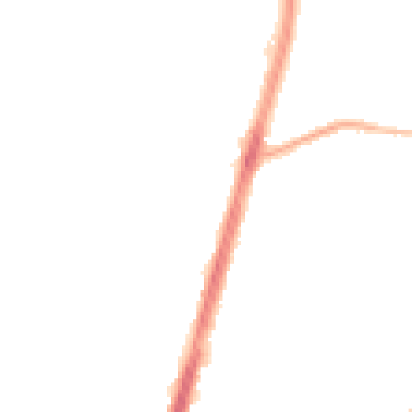 Night-time road noise heatmap for M19 1BE