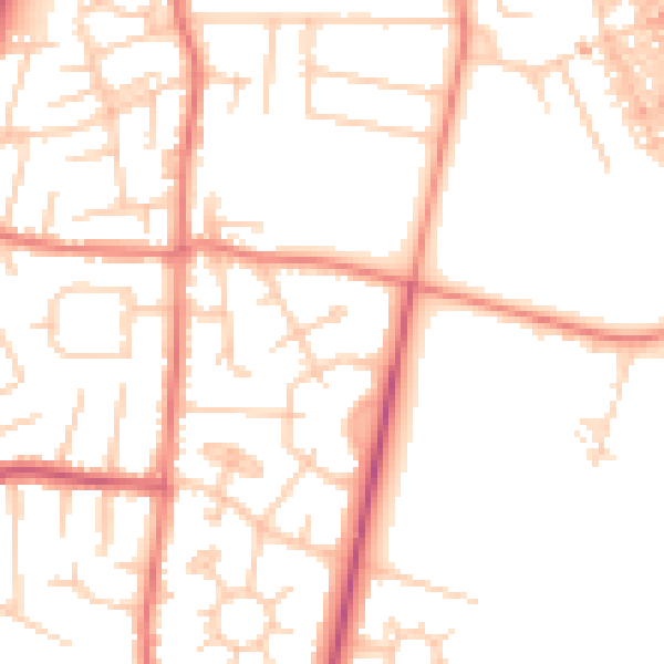 Daytime road noise heatmap for M19 1FT