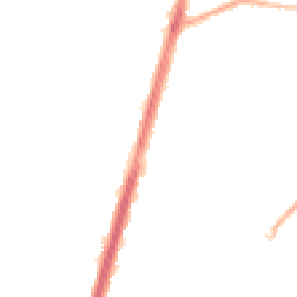 Night-time road noise heatmap for M19 1SP