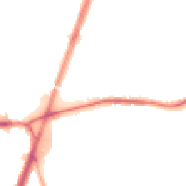 Night-time road noise heatmap for M19 1TB