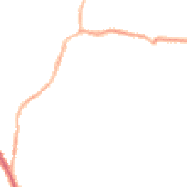 Night-time road noise heatmap for M19 3BQ