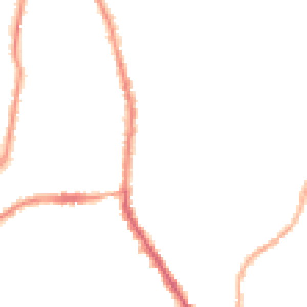 Night-time road noise heatmap for M19 3BT