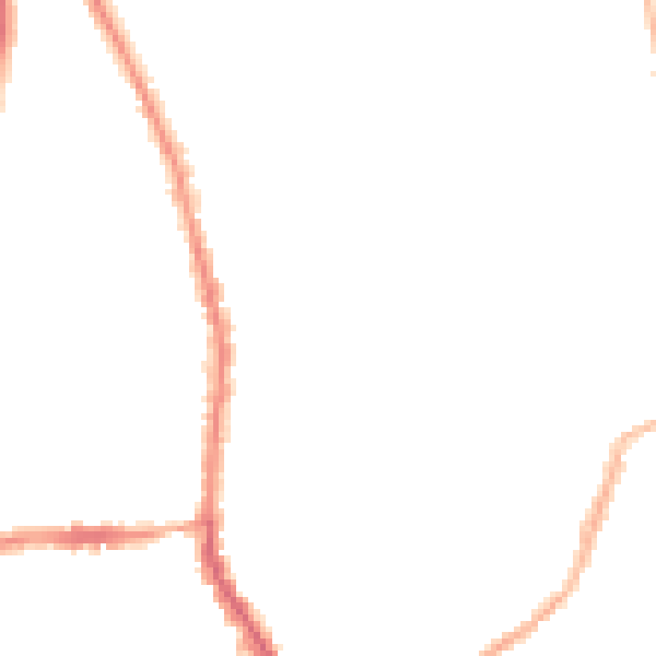 Night-time road noise heatmap for M19 3FA