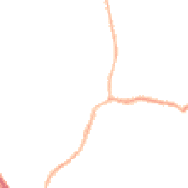 Night-time road noise heatmap for M19 3HJ