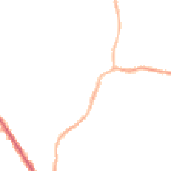 Night-time road noise heatmap for M19 3LD