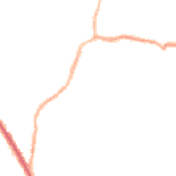 Night-time road noise heatmap for M19 3LL