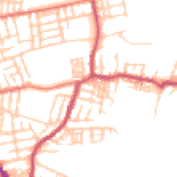 Daytime road noise heatmap for M19 3ND