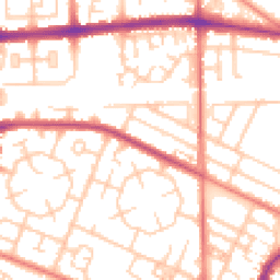 Daytime road noise heatmap for M20 1AD
