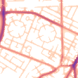 Daytime road noise heatmap for M20 1AW