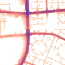 Daytime road noise heatmap for M20 1BE