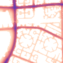 Daytime road noise heatmap for M20 1BL