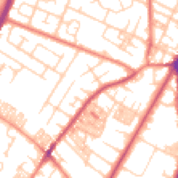Daytime road noise heatmap for M20 1HS