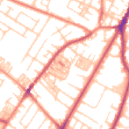Daytime road noise heatmap for M20 1JA