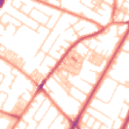 Daytime road noise heatmap for M20 1JF