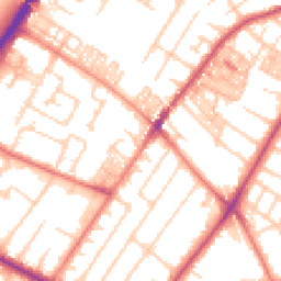 Daytime road noise heatmap for M20 1LH