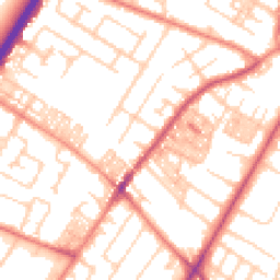 Daytime road noise heatmap for M20 1QA
