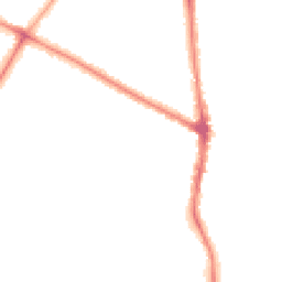 Night-time road noise heatmap for M20 2FL