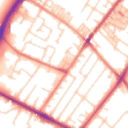 Daytime road noise heatmap for M20 2LQ