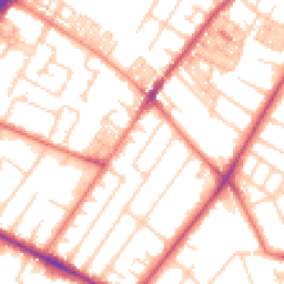 Daytime road noise heatmap for M20 2NH