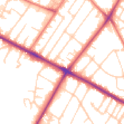 Daytime road noise heatmap for M20 2PZ