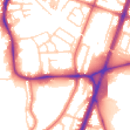 Daytime road noise heatmap for M20 2WD
