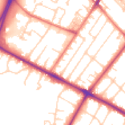 Daytime road noise heatmap for M20 2WQ