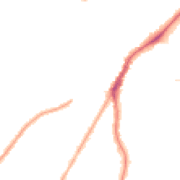 Night-time road noise heatmap for M20 3GW