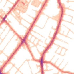 Daytime road noise heatmap for M20 3JT