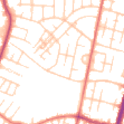 Daytime road noise heatmap for M20 4UD