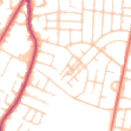 Daytime road noise heatmap for M20 4XR