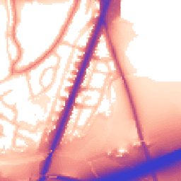 Daytime road noise heatmap for M20 5PD