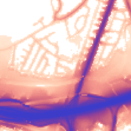 Daytime road noise heatmap for M20 5QD