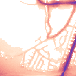 Daytime road noise heatmap for M20 5QW
