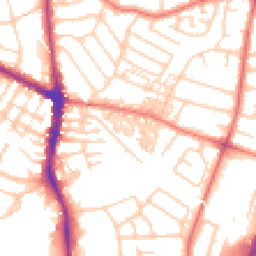 Daytime road noise heatmap for M20 6RU
