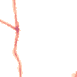 Night-time road noise heatmap for M20 6RU