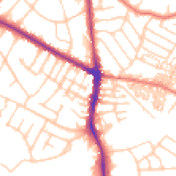 Daytime road noise heatmap for M20 6UA