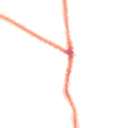 Night-time road noise heatmap for M20 6UA