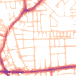 Daytime road noise heatmap for M21 0RU