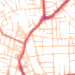 Daytime road noise heatmap for M21 0RW