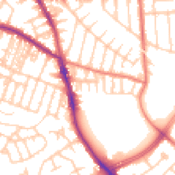 Daytime road noise heatmap for M21 8TF