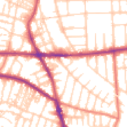 Daytime road noise heatmap for M21 8UP