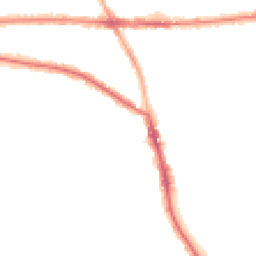 Night-time road noise heatmap for M21 9DH