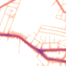 Daytime road noise heatmap for M21 9LF