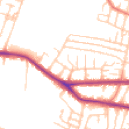 Daytime road noise heatmap for M21 9NA
