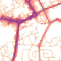 Daytime road noise heatmap for M24 1DB