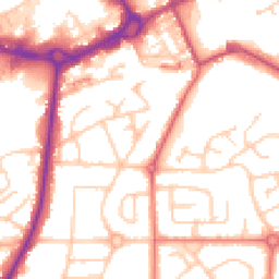 Daytime road noise heatmap for M24 1DQ