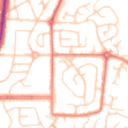 Daytime road noise heatmap for M24 1HQ