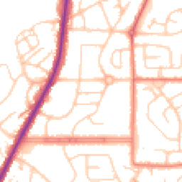 Daytime road noise heatmap for M24 1JX