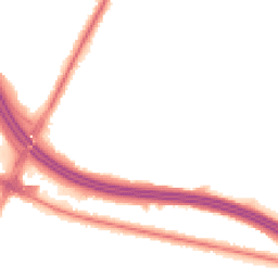 Night-time road noise heatmap for M24 1WW