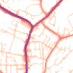 Daytime road noise heatmap for M24 2PZ